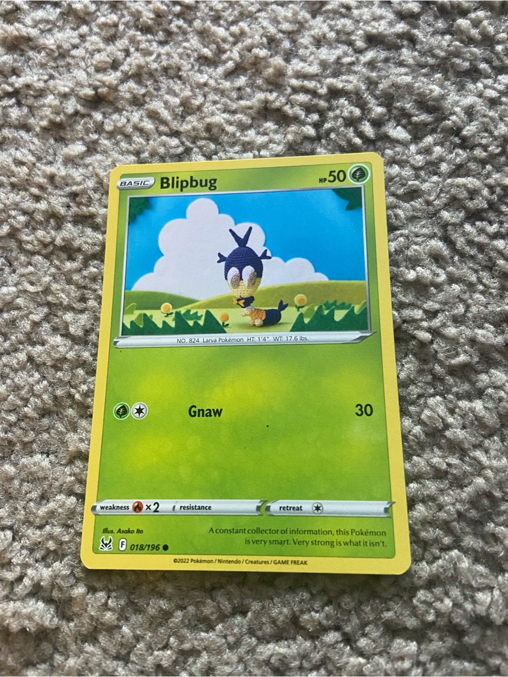 Pokémon Blipbug Trading Card - Asako Ito